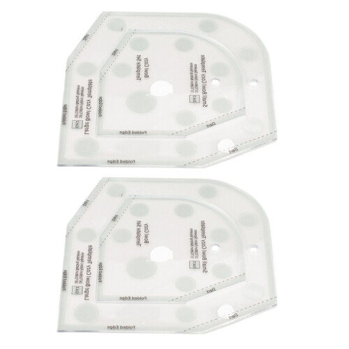 2pcs 6in Bowl Cozy Template Small Acrylic Bowl 2