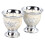 2pcs Vintage Wine Cup Silver Retro Metal Goblet 4