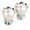 2pcs Vintage Wine Cup Silver Retro Metal Goblet 2