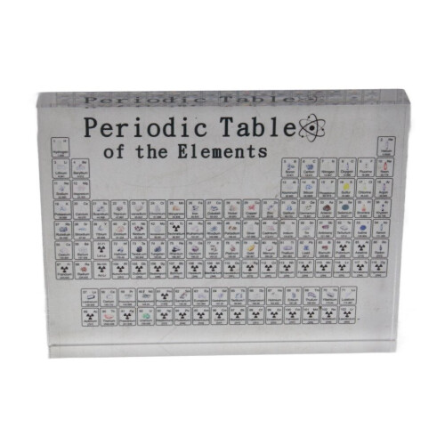 Periodic Table with Real Elements Inside Clear 1
