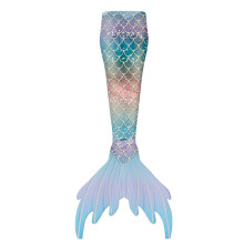 Novos vestidos de sereia para o verão, infantis e adultos, com cauda de sereia.