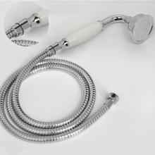 Chuveiro clássico para banheiro, chuveiro de mão tradicional estilo telefone, chuveiro de mão retrô com cabo de cerâmica e jato tipo chuva,