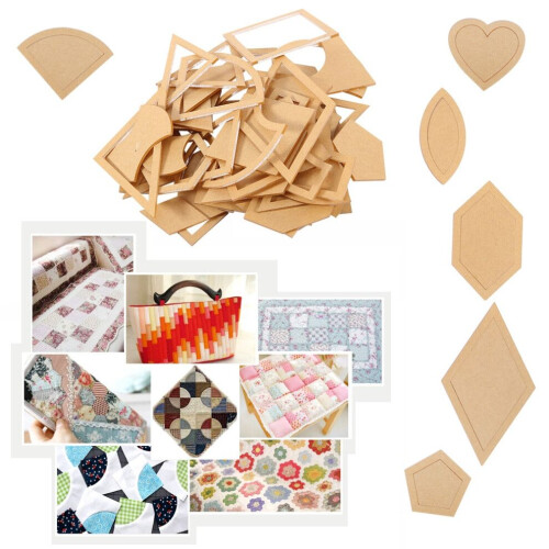 54 Pcs Quilting Template Multiple Shaped Acrylic 2