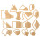 54 Pcs Quilting Template Multiple Shaped Acrylic 2