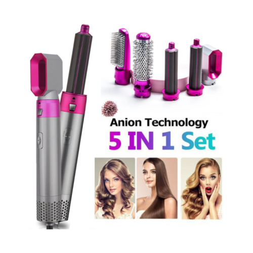 (Haarstyling-Set) 5-in-1 Heißluftbürsten-Lockenstab-Set