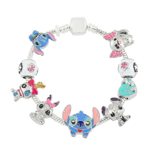 Βραχιόλι με Γούρι Lilo And Stitch Κοσμήματα για Γυναίκες Παιδικά Βραχιόλι I Love You Δ 1