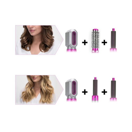 (Haarstyling-Set) 5-in-1 Heißluftbürsten-Lockenstab-Set 1