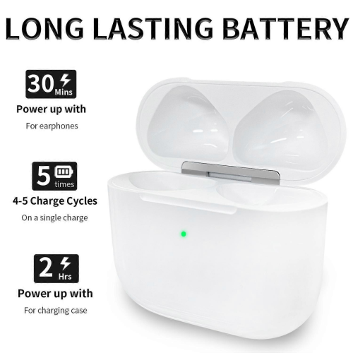 Συμβατό με θήκη φόρτισης Apple AirPods 4, ακουστικά Bluetooth, θύρα USB-C, ασύρματο κουτί 1