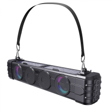 Caixa de Som Portátil Dupla Solar Bluetooth Sem Fio para Uso Externo com Rádio de Longa Duração, Compatível com Cartões TF e USB, Som HiFi d