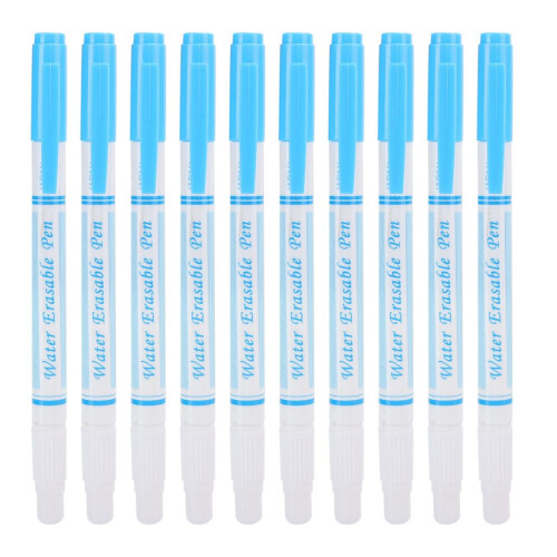 10 Stück doppelseitige, wasserlösliche Stoffmarker