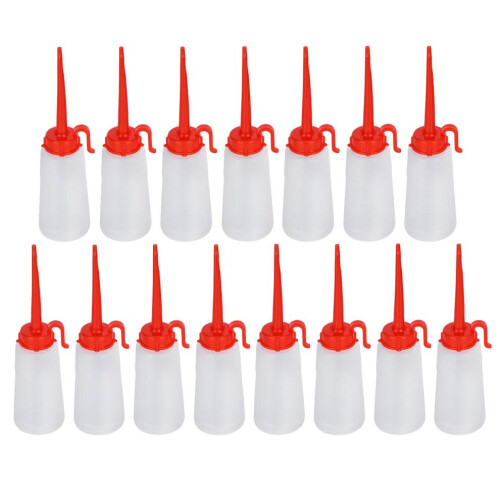 15Pcs 150ml Sewing Machine Oil Can Plastic Bottle