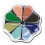 8 Colors Petal Stamp Pad WaterBased DIY Hand Stamp 2