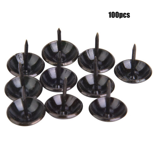 100Pcs Upholstery Nail Retro Round Head Thickened 1