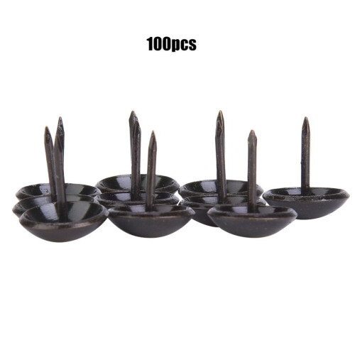 100Pcs Upholstery Nail Retro Round Head Thickened 2