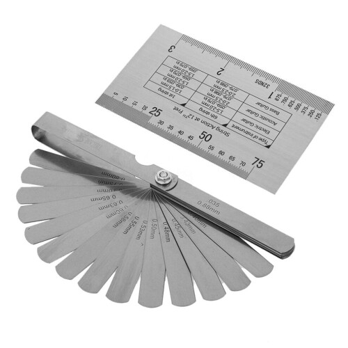 String Action Gauge Ruler 32 Piece Feeler Gauges 1