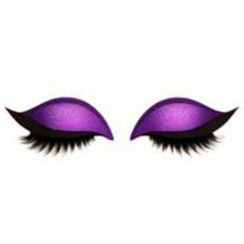 (C) 2-in-1 Reusable Eye Makeup Stickers, Glitter Eyeshadow and Eyelash Stickers for Quick, Professional Look, Perfect for Home, Travel, and Parties