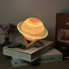 Caixa de Som Bluetooth Saturn Ring Dream para Mesa, Subwoofer Doméstico, Nova Atualização 2025, Sistema de Som HiFi com Iluminação 3D