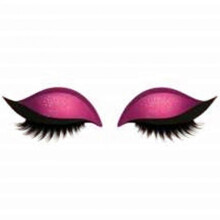 (E) 2-in-1 Reusable Eye Makeup Stickers, Glitter Eyeshadow and Eyelash Stickers for Quick, Professional Look, Perfect for Home, Travel, and Parties