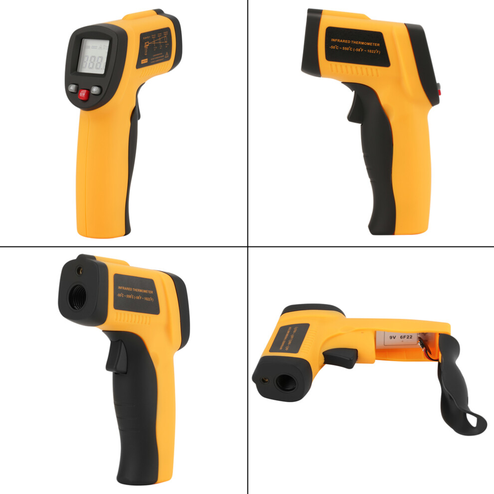 GM550 Non-Contact Infrared Thermometer Laser Gun -50C to 550C, 15.5cm