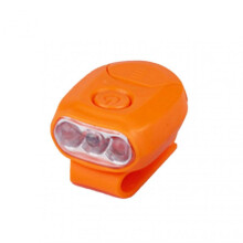 (Yellow) 3 LED Clip On Hat Light Hand Free Portable Safety Running Lights Ultra-Bright Mini Hat Brim Light