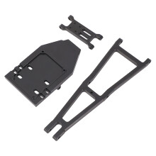 RC Terrain Truck Build Kit 1/10 Scale Crane Arm Wrecker for Capra 1.9 UTB Black