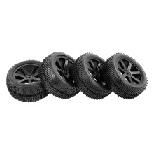 4 Stück 1/10 Off-Road RC-Reifen und Felgenset für HSP HPI Tamiya Carson Redcat ZD Racing