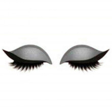 (B) 2-in-1 Reusable Eye Makeup Stickers, Glitter Eyeshadow and Eyelash Stickers for Quick, Professional Look, Perfect for Home, Travel, and Parties