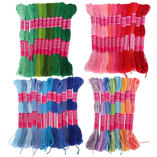 44 st broderitråd korsstygnsgarn gradient