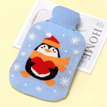 2000ml Hot Water Bottle Knitted Cover Cloth Bag Hand Warmer Winter Heat Preservation Large Bottle Cover Model 2