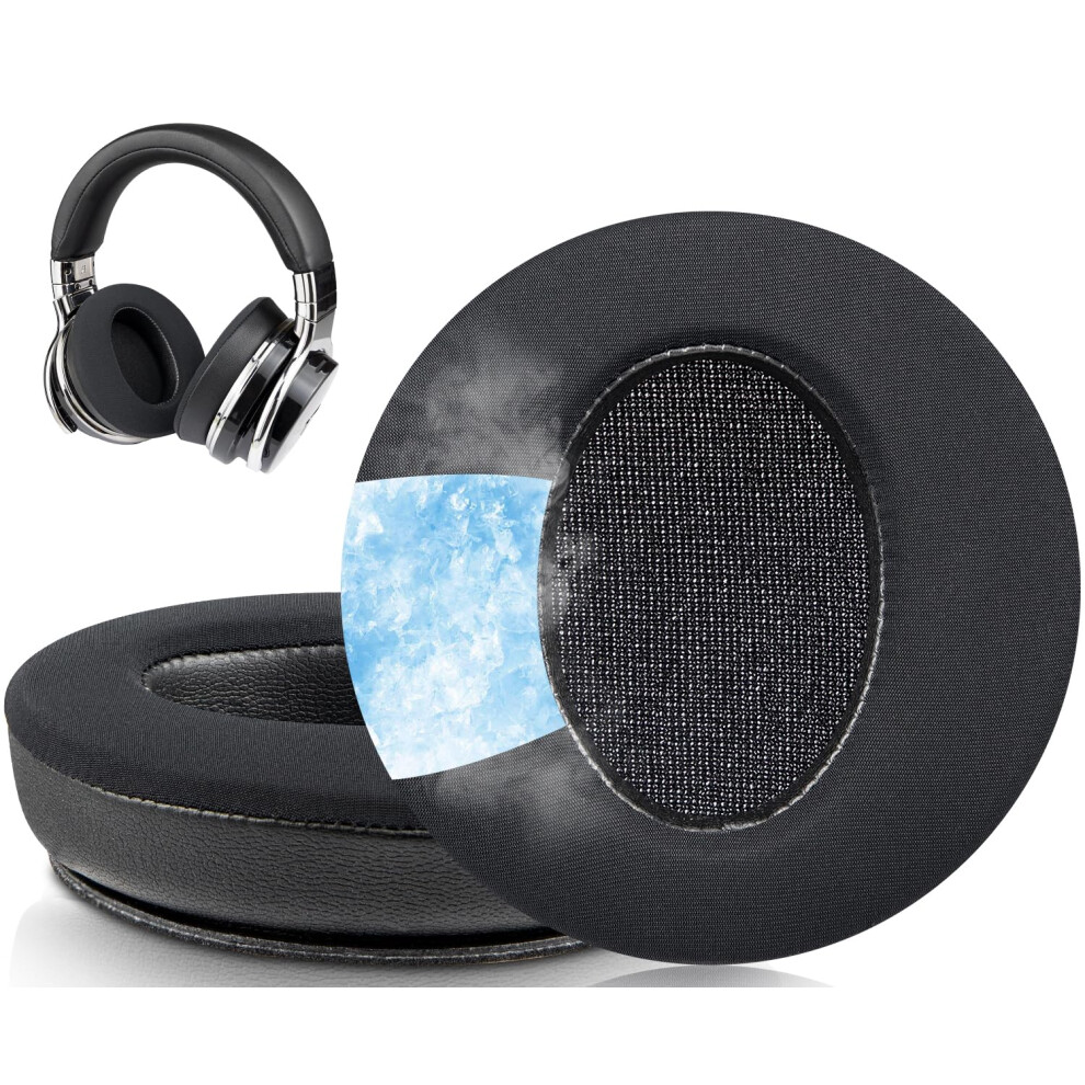 Cooling Gel Earpads Cushions For Cowin Silensys E7/E7 Pro Do Not Fit Se7 Ice Silk Fabric Noise Isolation Foam Black 9105992199679