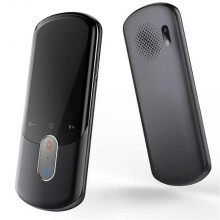 (Black) Smart Voice Translator Supports 136 Languages Carryable Photo Instantly Translation Tool for Travelling