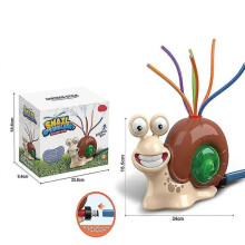 (Snail A) Kids Outdoor Water Sprinkler Toys Snail Cactus Fire Hydrant Rotating Water Spray Gun Summer Garden Yard Lawn Fun Water Toys Game