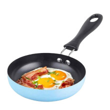 Cast Iron Cookware for Single Serving Meals, Small Round Egg Pan with Dishwasher Safe Feature, Portable Nonstick Frying Pan Designed for Induction and