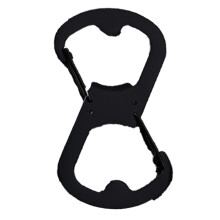 Aventuras útiles, mosquetón multifunción de acero inoxidable de material duradero, diseño único, tamaño compacto y portátil para caza,