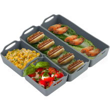 Flexibel einsetzbar, antihaftbeschichtete Silikon-Backblechteiler für die Zubereitung von Mahlzeiten, leicht zu reinigen, neuartiges Kochen mit