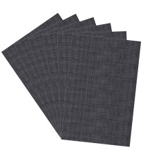 Tischsets aus Baumwollmischgewebe, hitzebeständig, abwaschbar, rutschfest, knitterfrei, Küchenset für den Essbereich, 33 x 48 cm, Eckversiegelung