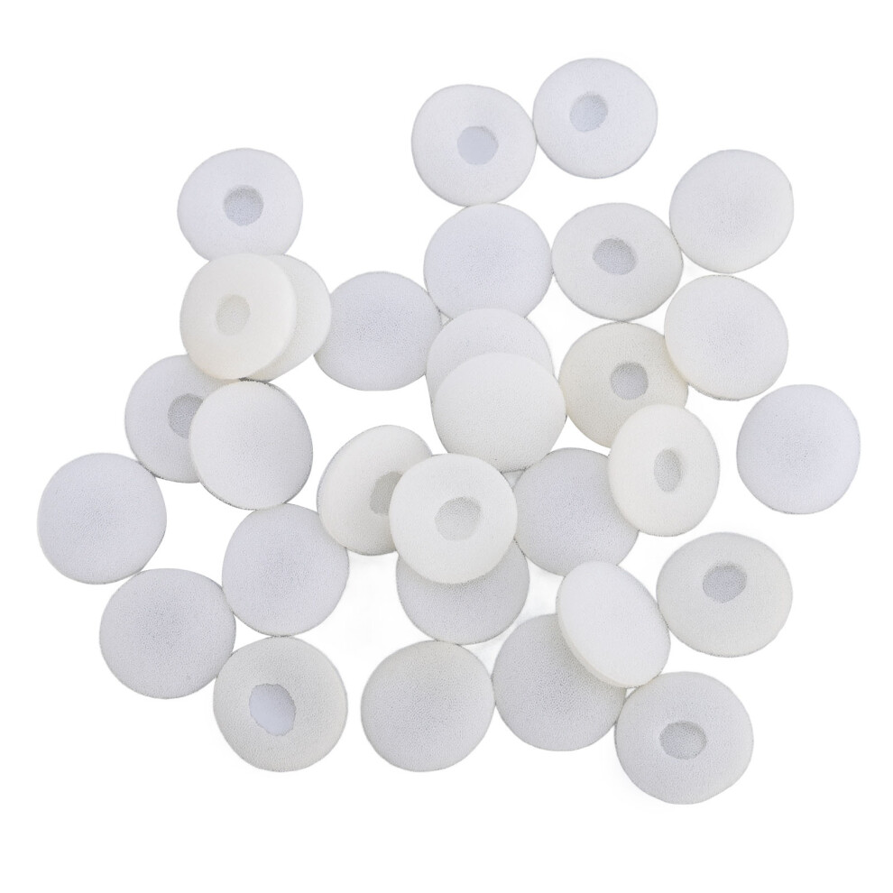 30Pcs 15Mm Soft Foam Earbud Cushions For Headphones & Mp3 Players White 4611362788329