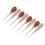 8Pcs Leather Awl Wooden Ergonomic Handle Stainless 3