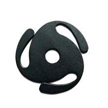 7 Inch Record Adapter Aluminum 45 RPM For Vinyl Turntables Black Improves Playback Stability