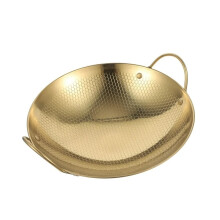 Wok multifuncțional cu construcție ușoară a unei oale de gătit, vase de gătit durabile cu design în formă de fagure și interior neted