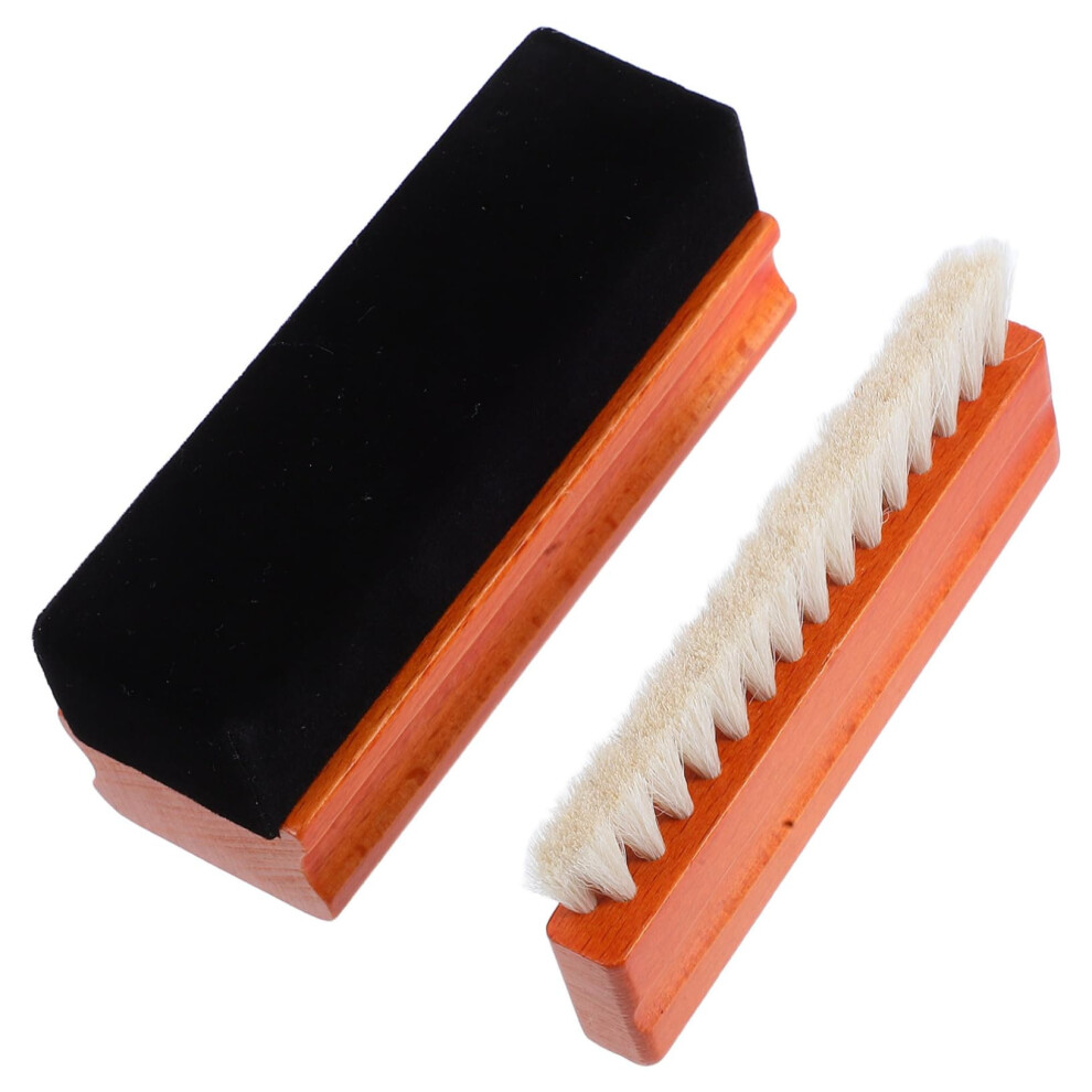 Vinyl Record Cleaner Kit, 2Piece Set With Woodhandle Brush And Static Brush, Turntable Cleaning Kit For Music Lovers 9105992200047