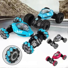 (Blue Single Control) 4WD Stunt Car Remote Control Off Road Toy Present for Kids Adults