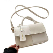 (White) Women's Vintage Handbag PU Leather Tote Bags Fashion Top Handle Satchel Bag for Daily Commuting
