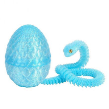 (I) 3D Printed Snake Dragons Egg with Snake Include Mini Dragons Egg Fidgets Toy for Adults Kid Articulated Snake Desk Decor