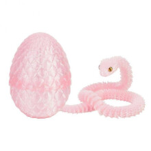 (B) 3D Printed Snake Dragons Egg with Snake Include Mini Dragons Egg Fidgets Toy for Adults Kid Articulated Snake Desk Decor