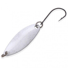 (White With Dots) Fishing Spoon Metal Fishing Lure All-Purpose Simulation Fishing Lures for Fishing Equipment Attracting Fish