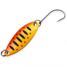 (Orange Black Stripe) Fishing Spoon Metal Fishing Lure All-Purpose Simulation Fishing Lures for Fishing Equipment Attracting Fish