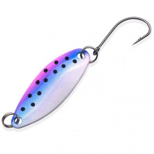 (Blue Purple With Dots) Fishing Spoon Metal Fishing Lure All-Purpose Simulation Fishing Lures for Fishing Equipment Attracting Fish