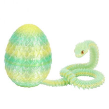 (H) 3D Printed Snake Dragons Egg with Snake Include Mini Dragons Egg Fidgets Toy for Adults Kid Articulated Snake Desk Decor
