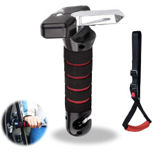 Portable Vehicle Support Handle for Audi A8 20062010 4Seat Elderly Handicapped Assistance Glass Breaker A2Red
